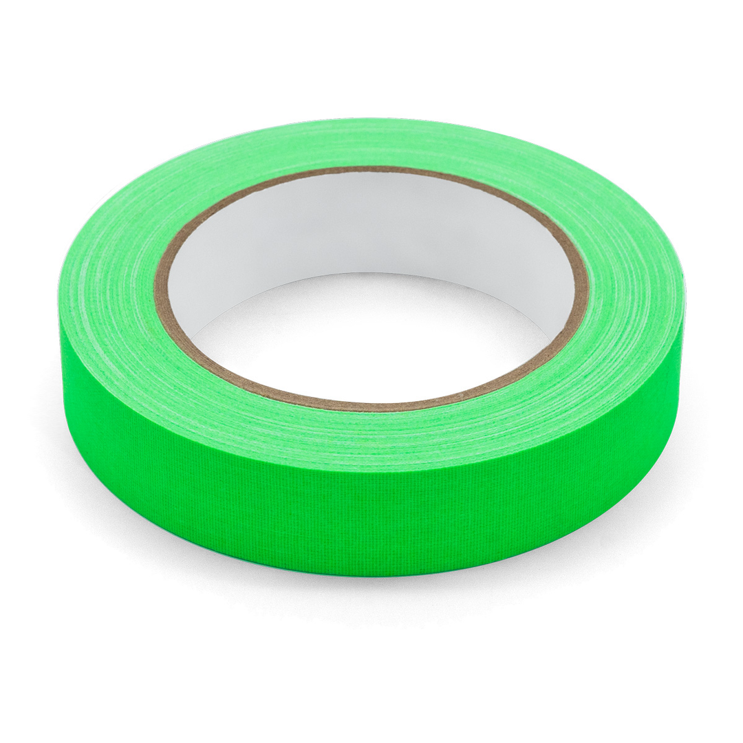 Roll of neon green floor tape for use in training and meeting rooms, sold by Neuland UK reseller, Inky Thinking Shop