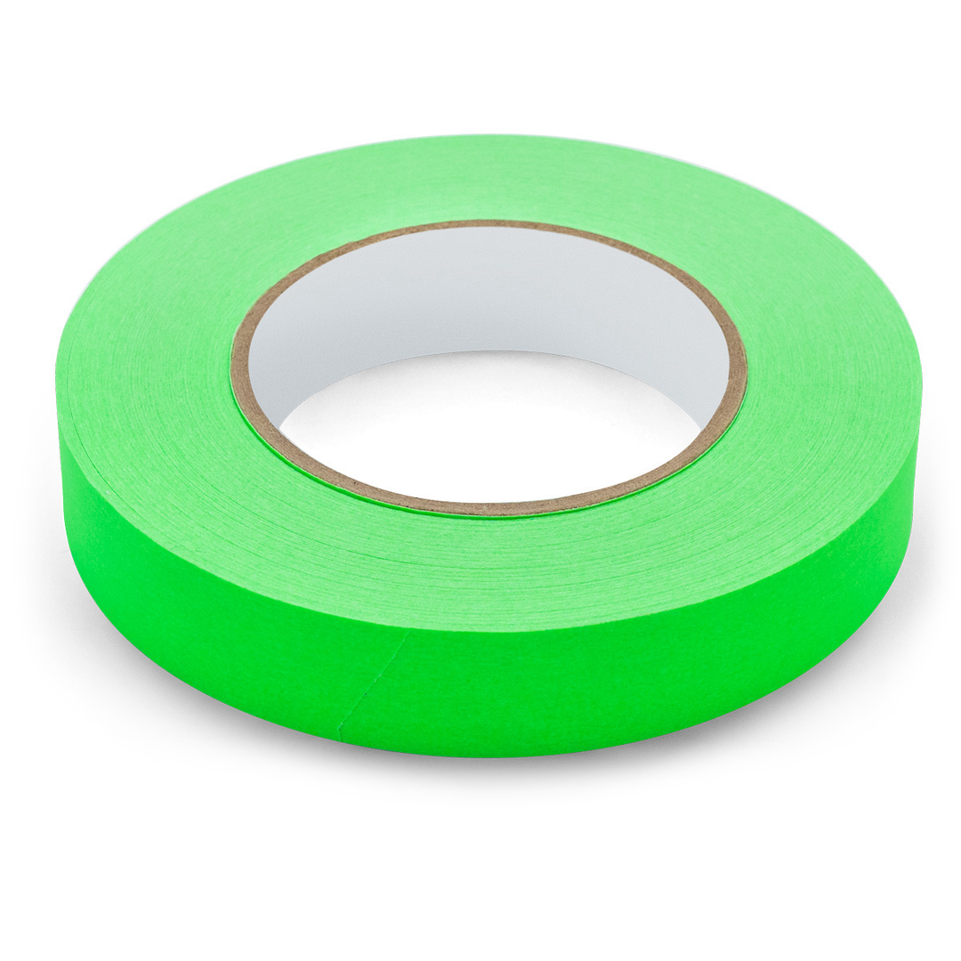 Roll of neon green floor tape for use in training and meeting rooms, sold by Neuland UK reseller, Inky Thinking Shop