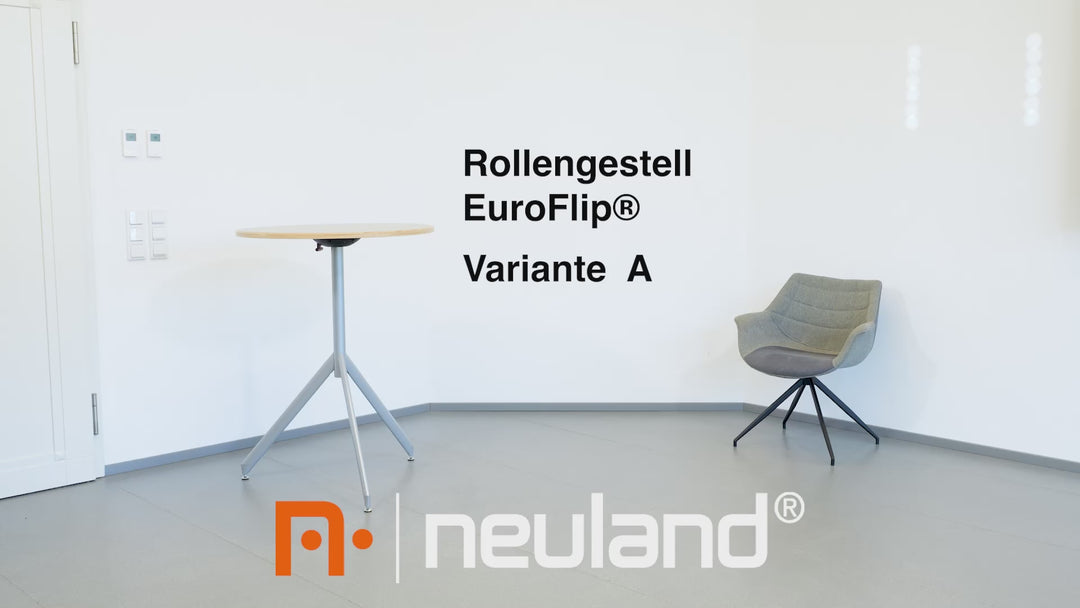 Video showing how to connect EuroFlip wheel castors to Euroflip flipchart. Neuland UK reseller.