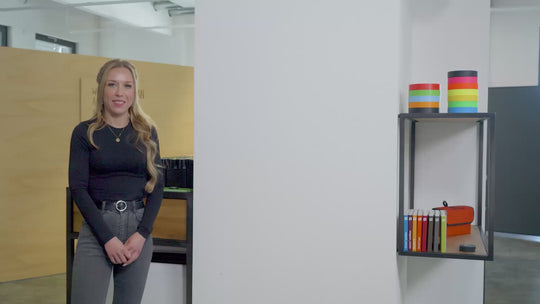 Contour Tape and Neuland Estatics used on meeting room wall