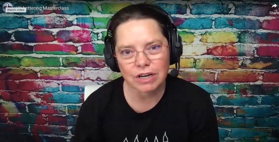 Video from Heather Martinez about the Lettering Masterclass workshop in Newcastle in September 2025 in collaboration with Inky Thinking 